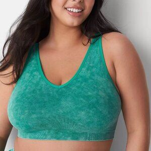 Lane Bryant Cacique Bralette, Green